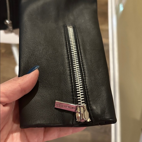 Michael, Michael Kors Black Genuine Lamb Leather Jacket - Like New! - Picture 12 of 13